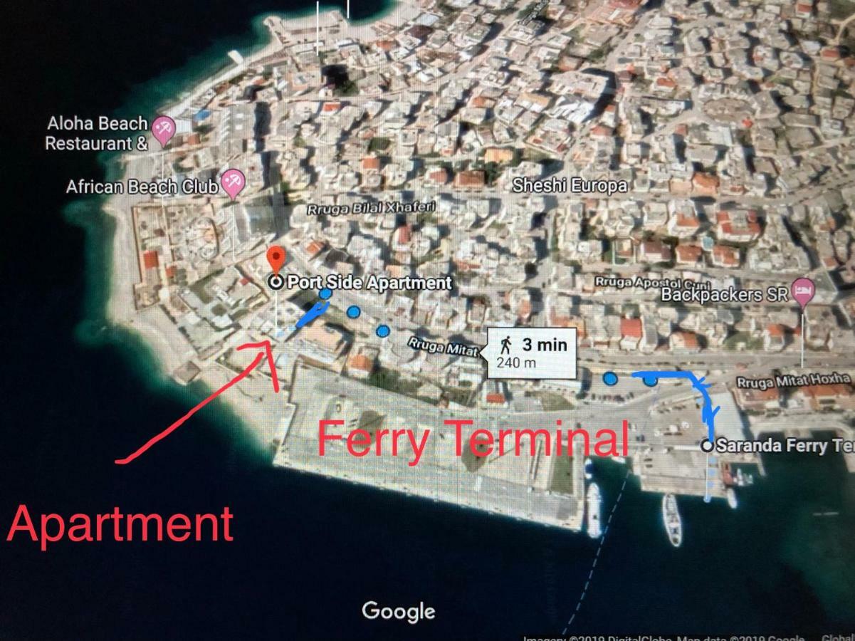 Port Side Sarande Sarandë Exterior foto